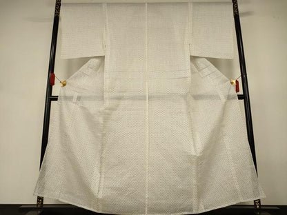 平和屋着物＊夏物　男性　上布　絣柄　麻　逸品　AABJ9043jd