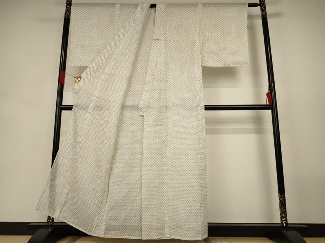 平和屋着物＊夏物　男性　上布　絣柄　麻　逸品　AABJ9043jd