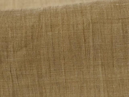 平和屋着物＊夏物　男性　小千谷ちぢみ　色無地　榛色　麻　逸品　AABJ9044jd