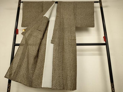 平和屋着物＊夏物　男性　小千谷ちぢみ　琉球絣文様　麻　逸品　AABJ9045jd
