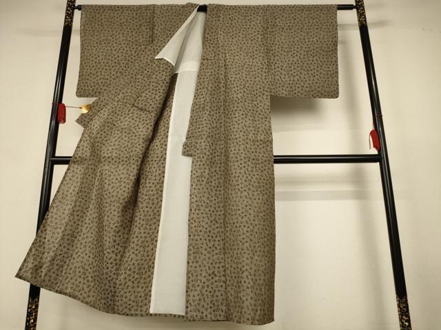 平和屋着物＊夏物　男性　小千谷ちぢみ　琉球絣文様　麻　逸品　AABJ9045jd