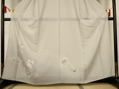 平和屋着物＊夏物　訪問着　絽　童子　暈し染め　正絹　逸品　AABJ9046jd
