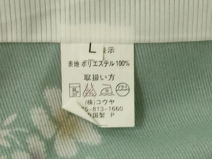 平和屋着物＊夏物　小紋　絽　雪輪花文　洗える着物　AABJ9047jd
