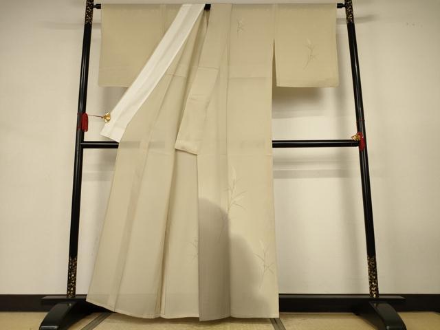 平和屋着物＊夏物　訪問着　絽　草花文　暈し染め　正絹　逸品　AABJ9060jd