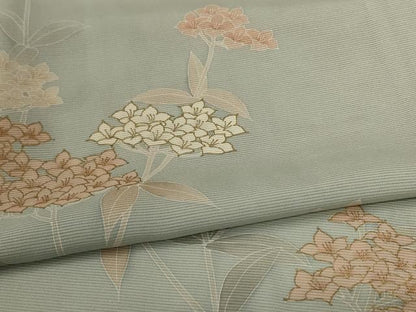 平和屋着物＊夏物　訪問着　絽　草花文　金彩　正絹　逸品　AABJ9061jd