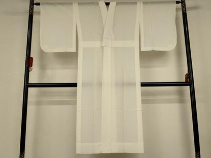 平和屋着物＊夏物　長襦袢　絽　生成り色　洗える着物　AABJ9077jd