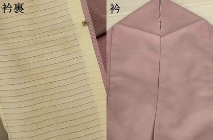 平和屋着物＊夏物　色無地　絽　胡桃染色　洗える着物　AABJ9078jd