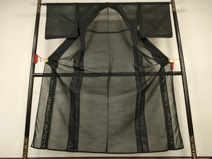 平和屋着物＊夏物　小紋　紗　草花文　正絹　逸品　未使用　AABJ9080jd