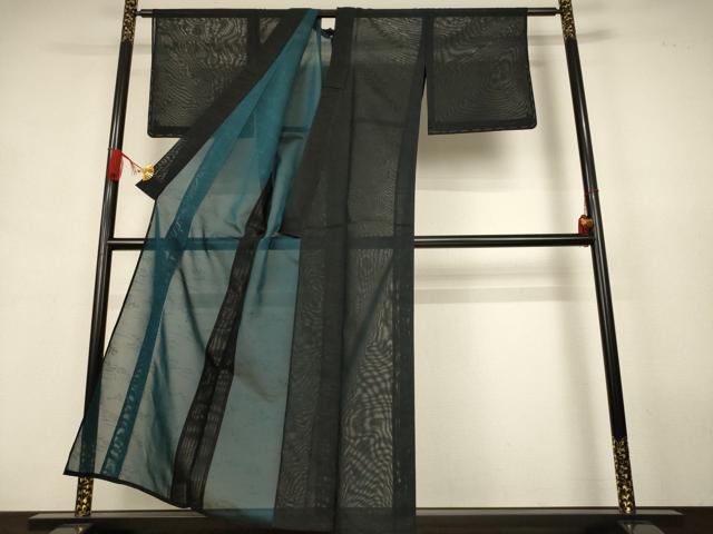 平和屋着物＊夏物　小紋　紗　草花文　正絹　逸品　未使用　AABJ9080jd
