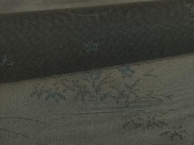 平和屋着物＊夏物　小紋　紗　草花文　正絹　逸品　未使用　AABJ9080jd