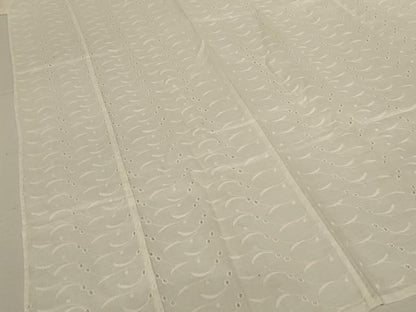 平和屋着物＊夏物　長襦袢　総レース　草花文　白色　綿　AABJ9081jd