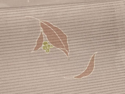 平和屋着物＊夏物　小紋　絽　舞葉文　正絹　逸品　AABJ9087jd