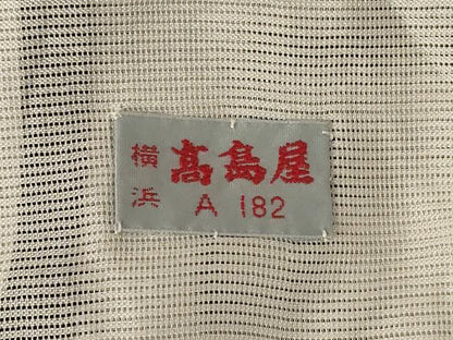 平和屋着物＊夏物　訪問着　絽　木賊　銀彩　高島屋扱い　正絹　逸品　AABJ9088jd