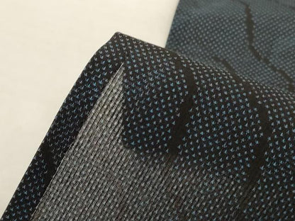 平和屋着物＊夏物　本場大島紬　夏大島　変わり斜縞　正絹　逸品　AABJ9089jd