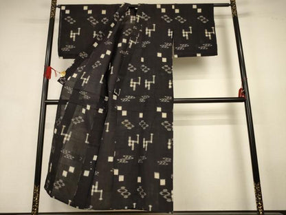 平和屋着物＊夏物　本場琉球絣　夏琉球　正絹　逸品　AABJ9092jd