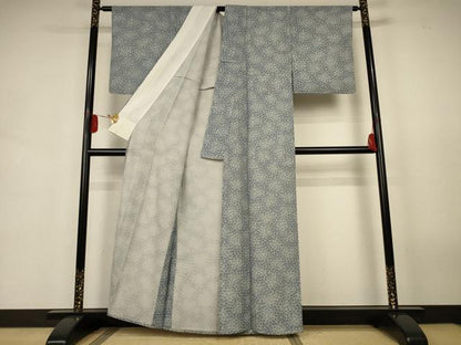 平和屋着物＊夏物　小紋　絽　葉尽くし　正絹　逸品　AABJ9101jd