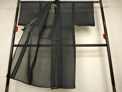 平和屋着物＊夏物　男性　本場大島紬　亀甲柄　正絹　逸品　AABJ9104jd