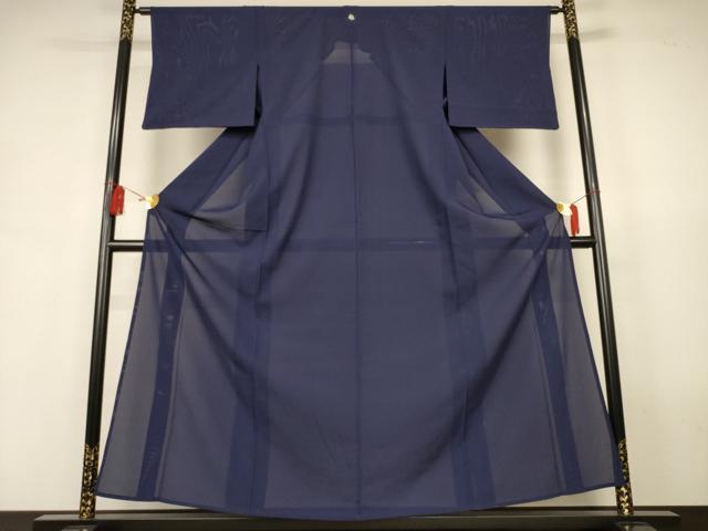 平和屋着物＊夏物　色無地　絽　黒紅色　正絹　逸品　AABJ9108jd
