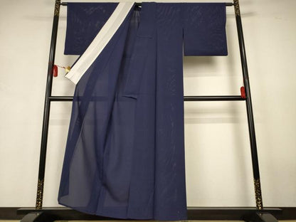 平和屋着物＊夏物　色無地　絽　黒紅色　正絹　逸品　AABJ9108jd