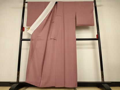 平和屋着物＊夏物　色無地　絽　鴇浅葱色　正絹　逸品　AABJ9110jd