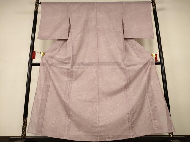 平和屋着物＊夏物　小紋　絽　吉祥花文　洗える着物　AABJ9118jd
