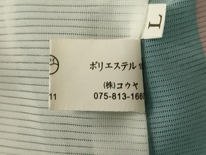 平和屋着物＊夏物　小紋　絽　よろけ縞　洗える着物　未使用　AABJ9121jd