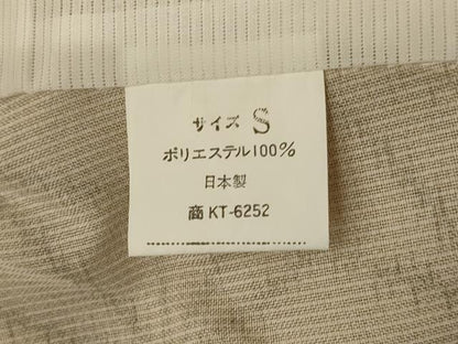 平和屋着物＊夏物　小紋　紗　麻の葉文様　洗える着物　AABJ9122jd