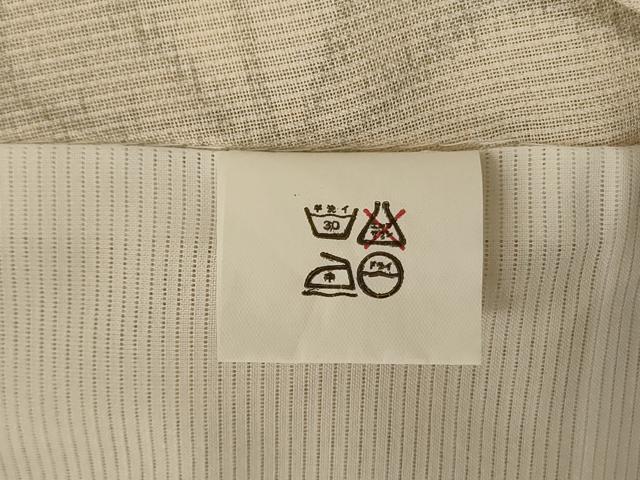 平和屋着物＊夏物　小紋　紗　麻の葉文様　洗える着物　AABJ9122jd