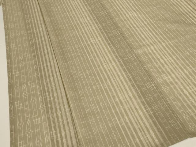 平和屋着物＊夏物　小紋　紗　琉球絣文様　洗える着物　AABJ9124jd