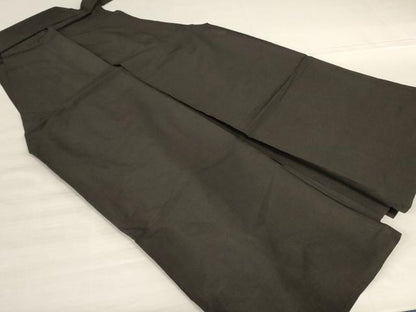 平和屋着物＊夏物　男性　行灯袴　檳榔子染色　正絹　逸品　AABJ9141jd