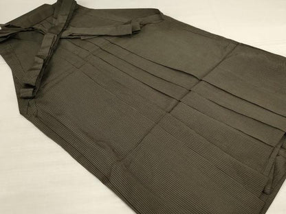 平和屋着物＊夏物　男性　行灯袴　縞　正絹　逸品　AABJ9142jd