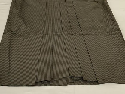 平和屋着物＊夏物　男性　行灯袴　縞　正絹　逸品　AABJ9142jd