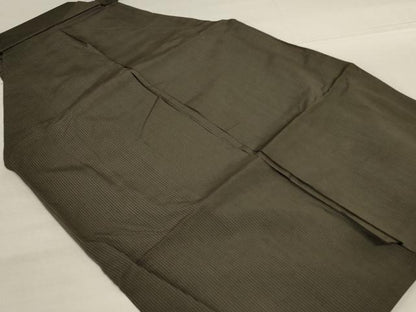平和屋着物＊夏物　男性　行灯袴　縞　正絹　逸品　AABJ9142jd