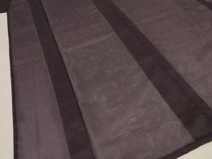 平和屋着物＊夏物　色無地　絽　黒紅色　洗える着物　AABJ9148jd