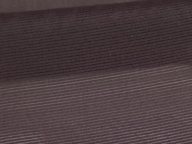 平和屋着物＊夏物　色無地　絽　黒紅色　洗える着物　AABJ9148jd