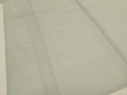 平和屋着物＊夏物　色無地　絽　柳鼠色　正絹　逸品　AABJ9154jd