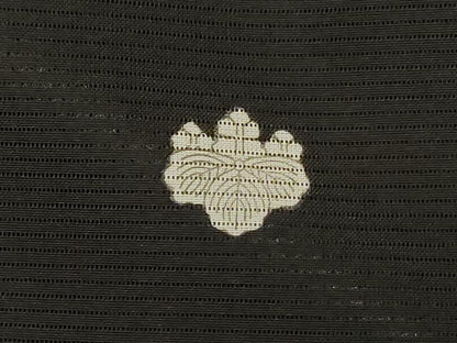 平和屋着物＊夏物　黒留袖　絽　風景花鳥文　金彩　洗える着物　AABJ9163jd