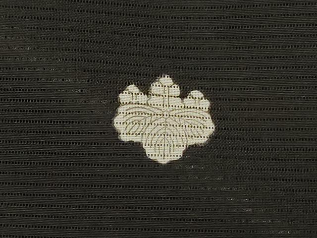 平和屋着物＊夏物　黒留袖　絽　風景花鳥文　金彩　洗える着物　AABJ9163jd