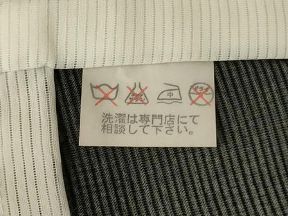 平和屋着物＊夏物　黒留袖　絽　風景花鳥文　金彩　洗える着物　AABJ9163jd