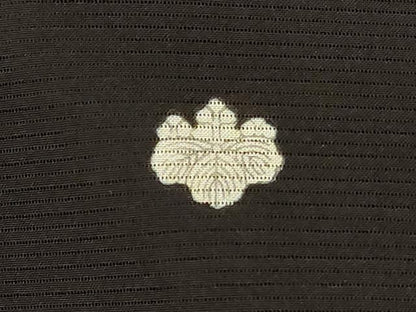 平和屋着物＊夏物　黒留袖　絽　御所車花鳥文　金彩　洗える着物　AABJ9164jd