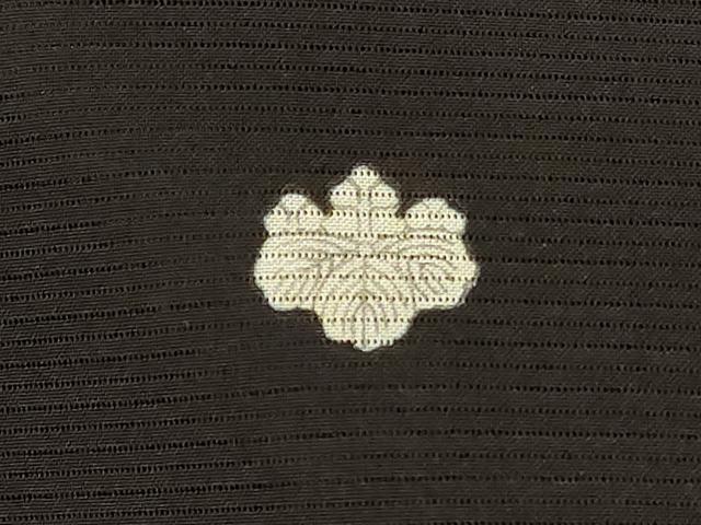平和屋着物＊夏物　黒留袖　絽　御所車花鳥文　金彩　洗える着物　AABJ9164jd