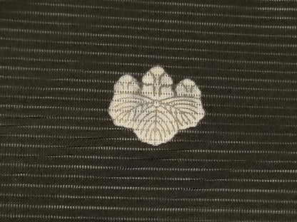 平和屋着物＊夏物　黒留袖　絽　花鳥文　銀彩　洗える着物　AABJ9165jd
