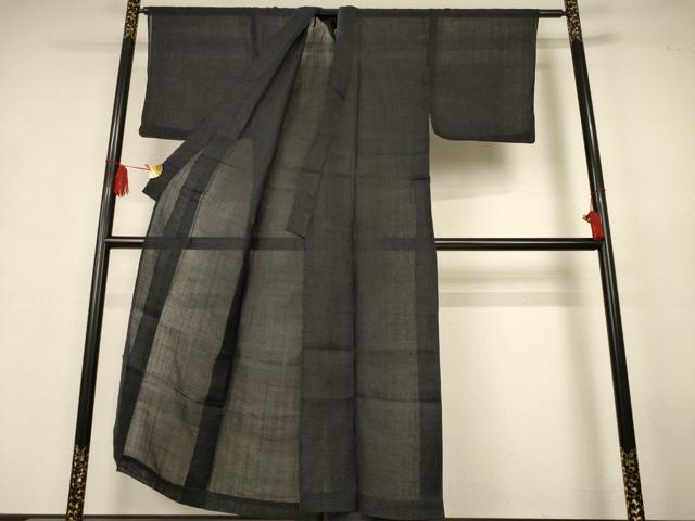 平和屋着物＊夏物　男性　重要無形文化財　本場宮古上布　絣柄　苧麻　逸品　AABJ9175jd