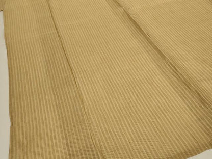 平和屋着物＊夏物　小千谷ちぢみ　縞　麻　逸品　AABJ9181jd