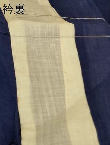 平和屋着物＊夏物　小千谷ちぢみ　訪問着　流水風景文　麻　逸品　AABJ9189jd
