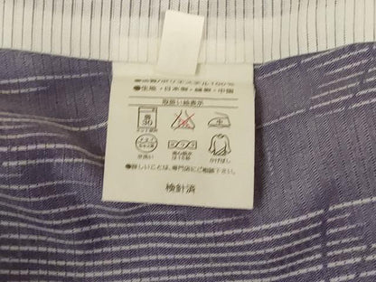 平和屋着物＊夏物　小紋　絽　舞蝶文　洗える着物　AABJ9196jd