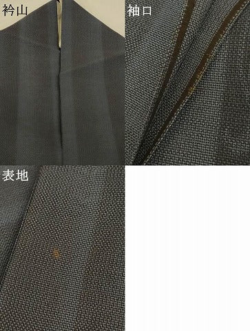 平和屋着物＊夏物　本場大島紬　夏大島　花間道　正絹　逸品　AABJ9198jd