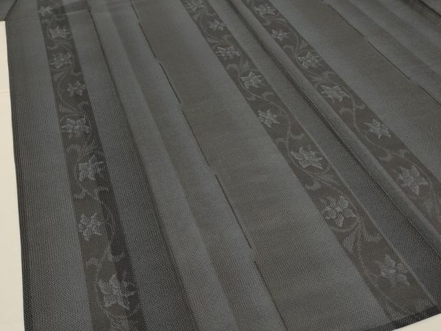 平和屋着物＊夏物　本場大島紬　夏大島　花間道　正絹　逸品　AABJ9198jd