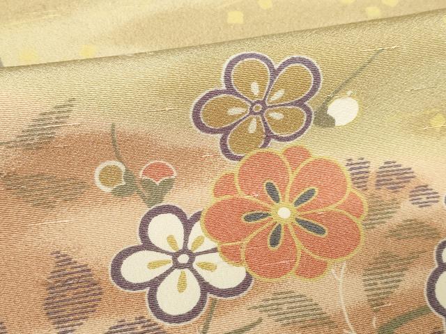 平和屋着物●上質な小紋　松皮菱花文　暈し染め　正絹　逸品　AABJ9206ck
