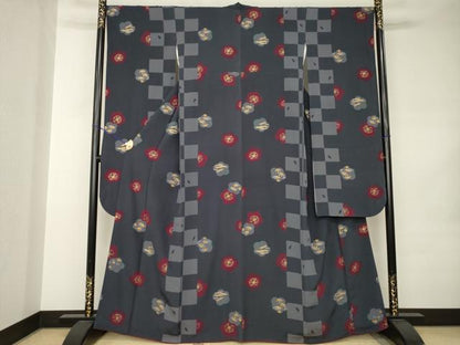 平和屋着物●豪華振袖　梅　金彩　正絹　逸品　AABJ9211ck